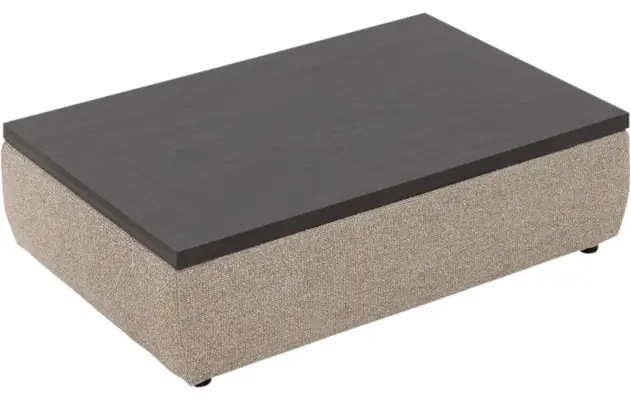 Goossens hocker lago bruin stof - 8252194-{merk}-lago-hocker-stof-02